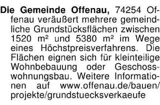 Grundstück zu kaufen in 74254 Offenau, Die Gemeinde Offenau, 74254 Offenau veräußert mehrere gemeindlic