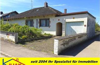 Haus kaufen in 91183 Abenberg, KILIAN IMMOBILIEN! BUNGALOW MIT 5 ZI. + 139 M² WFL + 882 M² GST IN ABENBERG! KELLER * BÄDER*GARAGE