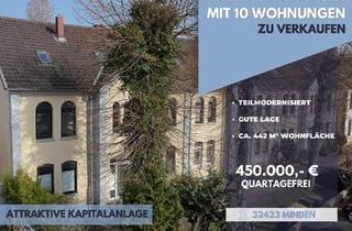 Mehrfamilienhaus kaufen in 32429 Minden, Minden - 2 Mehrfamilienhäuser mit 10 Wohneinheiten