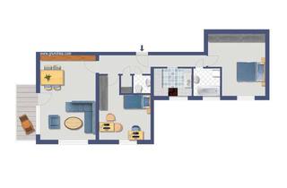 Wohnung kaufen in 58313 Herdecke, Kapitalanlage mit Erfolgsgeschichte: möbliert vermietete Erdgeschosswohnung in Herdecke mit Balkon