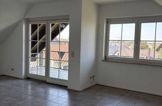 Wohnung mieten in 64839 Münster, Helle 3 Zi. DG-Wohnung mit Balkon, Gäste-WC & Garage