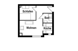 Wohnung mieten in 28201 Gartenstadt Süd, Zuhause mit 2 Zimmern in Bremen