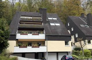 Wohnung mieten in Bachstraße 99, 58089 Wehringhausen, Besondere 2,5-Zimmer-Dachgeschosswohnung mit Kamin, großer Loggia & Garage in ruhiger Waldlage