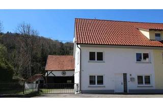 Doppelhaushälfte kaufen in 72393 Burladingen, Doppelhaushälfte mit Scheune und traumhaftem Grundstück mit idyllischem Bachlauf