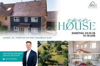 Einfamilienhaus kaufen in 74585 Rot am See, Einfamilienhaus auf ca. 1.733 m² Grundstück mit Scheune und Nebengebäuden – 340.000 € VB