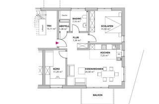 Wohnung mieten in Zabergäustraße, 74226 Nordheim, 3-Zimmer-Wohnung im Zweitbezug mit Balkon