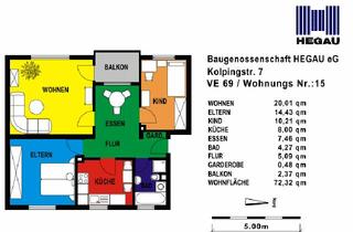 Wohnung mieten in Kolpingstr., 78333 Stockach, gemütliche 3 Zimmerwohnung in Stockach