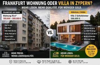 Villa kaufen in 60322 Frankfurt, Frankfurt am Main - Frankfurt Wohnung oder Villa auf Zypern? | Pool, FBH & PV inkl.