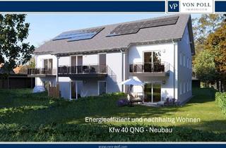 Wohnung kaufen in 93483 Pösing, Pösing - Nachhaltige und energieeffiziente 3-Zimmer Neubauwohnung mit gehobener Ausstattung, Garten und 2 Carportstellplätzen