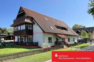 Wohnung kaufen in 32457 Porta Westfalica, Ruhig wohnen mit Gartenanschluss – großzügige Eigentumswohnung in Holzhausen