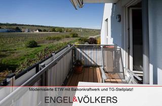 Wohnung kaufen in 67169 Kallstadt, Top-Weinbergrandlage: modernisierte, lichtdurchflutete ETW mit Balkonkraftwerk und TG-Stellplatz!