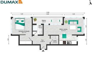 Wohnung mieten in 27239 Twistringen, 2 ZKB-WHG mit Balkon und Traumküche in Twistringen