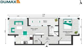 Wohnung mieten in 27239 Twistringen, 2 ZKB-WHG mit Balkon und Traumküche in Twistringen
