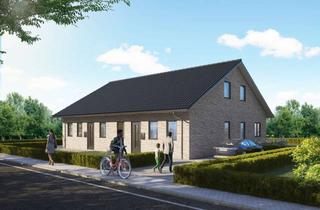 Doppelhaushälfte kaufen in 25917 Stadum, Neubau-Doppelhaushälfte in Leck – KfW-55 mit Ausbaureserve, Fernwärme & Carport
