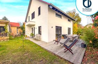 Haus kaufen in 04683 Belgershain, Neubau 2023 mit PV-Anlage, Nebengebäude & Gartenidylle – energieeffizientes Familienhaus vor Leipzig