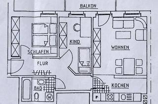 Immobilie mieten in Krausenstraße 20, 08523 Plauen, Helle 3-Zimmer Wohnung mit Balkon in Plauen-