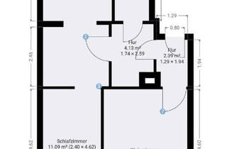 Wohnung mieten in Meinertstraße 16, 09376 Oelsnitz, Sanierte 2-Raum Wohnung mit Garten