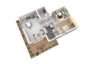 Penthouse mieten in 52385 Nideggen, Penthouse Nideggen 3,5 Zimmer mit Dachterrasse