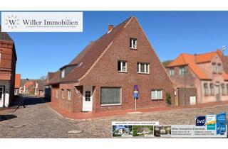 Haus kaufen in 25836 Garding, Marktplatzlage in Garding – Historisches Wohn- und Geschäftshaus mit Laden, Ausbaureserve & Vision