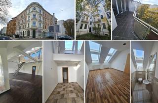 Büro zu mieten in 04103 Leipzig, Repräsentative Büro-/Praxisfläche im DG mit Galerie, Kamin, 2 sep. WCs, gr. Balkon, Lift, SP mgl.