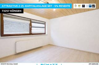 Wohnung kaufen in 73257 Köngen, Attraktive 2-Zi.-Kapitalanlage mit ca. 5% Rendite - leerstehend