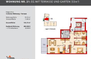 Wohnung kaufen in Römerstraße 46 48 48a, 82205 Gilching, 4 Zimmer Wohnung mit großem Garten