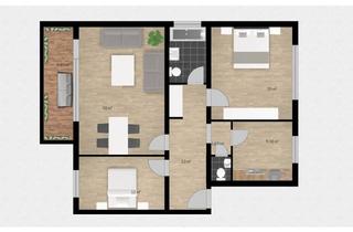 Wohnung mieten in Zur Steinbeck 31, 42549 Velbert, Großzügige 3-Zimmer-Wohnung 87,01m2 mit großem Südbalkon und Einbauküche in Velbert-Flandersbach
