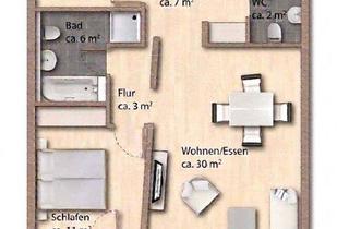 Wohnung mieten in 63128 Dietzenbach, Helle 3-Zi.-Whg. mit Terrasse und Garten in zentraler Lage von Dietzenbach / Steinberg