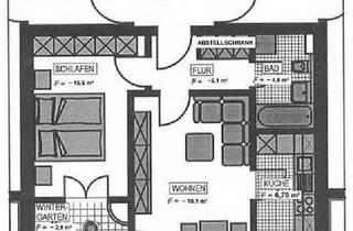 Wohnung mieten in 06567 Bad Frankenhausen, 2-Raum-Wohnung, gut geschnitten mit Wintergarten, in grüner Lage
