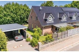 Haus kaufen in 24805 Hamdorf, Neuwertige DHH in Hamdorf – Energieeffizient, großzügig und überaus gepflegt