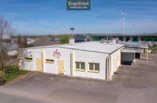 Gewerbeimmobilie kaufen in 56288 Kastellaun, Großzügige Gewerbehalle mit PV-Anlage auf weitläufigem Grundstück mit Baureserve