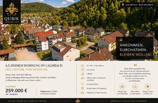 Wohnung kaufen in 75323 Bad Wildbad, Sonnige 107 m² auf 4,5 Zimmer - Schwarzwald pur, gr. Balkon, 2 Bäder, gr. Keller, top Anbindung