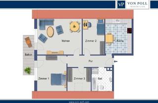 Wohnung mieten in 49809 Lingen, Gut geschnittene und renovierte 4ZKB-Dachgeschosswohnung in Lingen/ Laxten