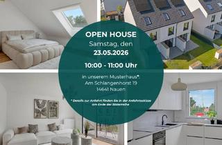 Haus mieten in Am Schlangenhorst 33, 14641 Nauen, Familienfreundliches Neubauprojekt mit 27 stillvollen Reihenhäusern