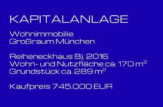 Anlageobjekt in 83052 Bruckmühl, Kapitalanlage, REH Großraum München, Wohnrecht 7 Jahre, Staffelvertrag ab 08/2026, Bj. 2016, A+