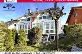 Doppelhaushälfte kaufen in 65388 Schlangenbad, Große Doppelhaushälfte mit Garten und traumhaftem Blick ins Grüne in unverbaubarer Feldrandlage