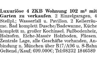 Wohnung kaufen in 86836 Untermeitingen, Luxuriöse 4 ZKB Wohnung 102 m²