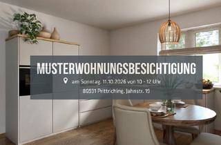 Wohnung kaufen in 86931 Prittriching, Kapitalanlage in Prittriching: Barrierefreie 3-Zimmer-Dachgeschosswohnung mit Weitblick