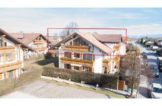 Wohnung kaufen in 83052 Bruckmühl, Bergblick vom Süd- und Westbalkon - 2 Zi. Dachgeschosstraum zentral in Bruckmühl gelegen