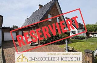 Einfamilienhaus kaufen in 27299 Langwedel, Langwedel / Etelsen - Einfamilienhaus mit schönen Garten in einer Sackgasse, Garage & div. Nebengebäude, TOP angebunden
