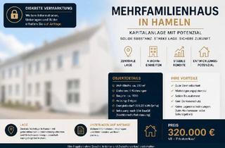 Mehrfamilienhaus kaufen in 31785 Hameln, Hameln - Mehrfamilienhaus in Hameln | 4 Wohneinheiten | ca. 310 m²