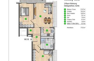Wohnung kaufen in Lievensteg 6c, 41352 Korschenbroich, Moderne 3-Zimmer-Dachgeschosswohnung im Neubauprojekt Lievensteg – naturnah wohnen in grüner Lage