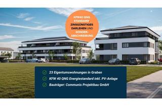 Wohnung kaufen in Hildegard-Von-Bingen-Straße, 86836 Graben, Penthauswohnung! 3-ZKB Neubauwohnung im EH-40 QNG Energiestandard!