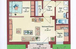 Wohnung mieten in 84034 Nikola, Alltagstaugliche 1,5-Zimmer-Wohnung in Landshut