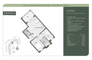 Wohnung mieten in Eschollbrücker Straße 12, 64283 Darmstadt, Erstbezug Neubau: Moderne 3-Zimmer-Wohnung mit Loggia, EBK & Tiefgarage in Darmstadt-Mitte