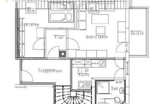 Wohnung mieten in Feldstraße, 08412 Werdau, Langenhessen, gemütliche 2-Raum-Dachgeschosswohnung mit großem Balkon, Bad mit Dusche + Fenster