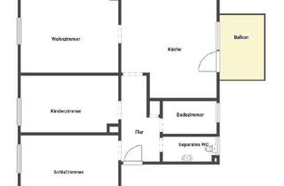 Wohnung mieten in Saarstraße 82B, 76870 Kandel, 3-Zimmer-Wohnung in Kandel