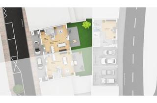 Grundstück zu kaufen in 68782 Brühl, Baugrundstück mit genehmigter Planung für großes Einfamilienhaus