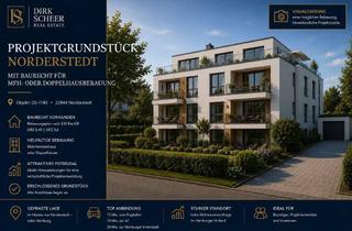 Grundstück zu kaufen in 22844 Norderstedt, Projektgrundstück in Norderstedt mit Baurecht für MFH- oder Doppelhausbebauung