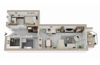 Wohnung kaufen in Gerberau 11, 80997 Allach-Untermenzing, NH. MAN /LTU HELLE, RENOVIERTE 1,5 ZI., BALKON MIT BLICK INS GRÜNE